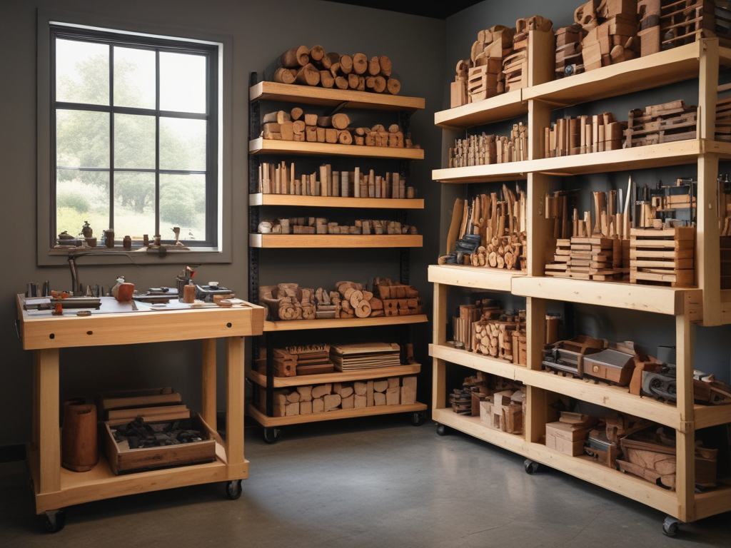 &lsquo;Сборка мобильного стеллажа для хранения бруса своими руками&rsquo;